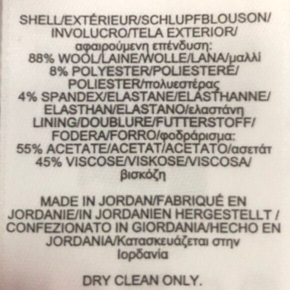 Brooks Brothers Explorer Classic Lined Pinstripe Wool Pencil Skirt Navy Sz 8 - Picture 9 of 10